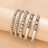 Women's Beaded Stretch Bracelet Set of 5