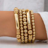 Women's Beaded Stretch Bracelet Set of 5