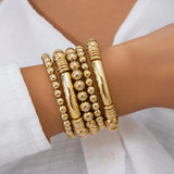 Women's Beaded Stretch Bracelet Set of 5