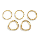Women's Beaded Stretch Bracelet Set of 5