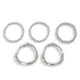 Women's Beaded Stretch Bracelet Set of 5