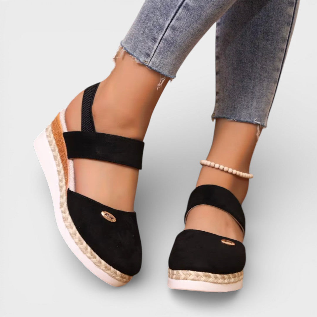 Mary Jane Espadrille Platform Sandals
