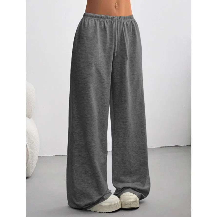 High Waist Wide Leg Lounge Trousers