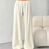 High Waist Wide Leg Lounge Trousers