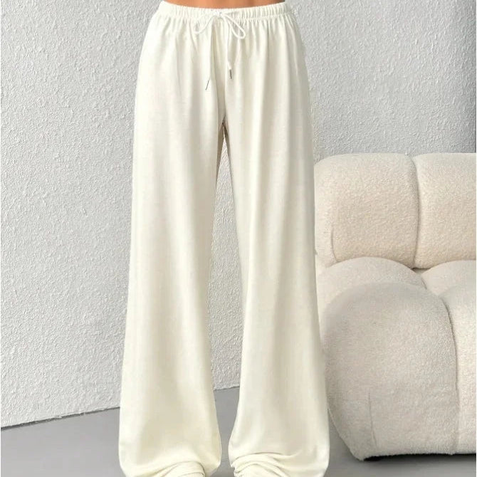 High Waist Wide Leg Lounge Trousers