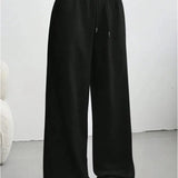 High Waist Wide Leg Lounge Trousers