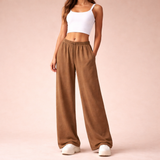 High Waist Wide Leg Lounge Trousers