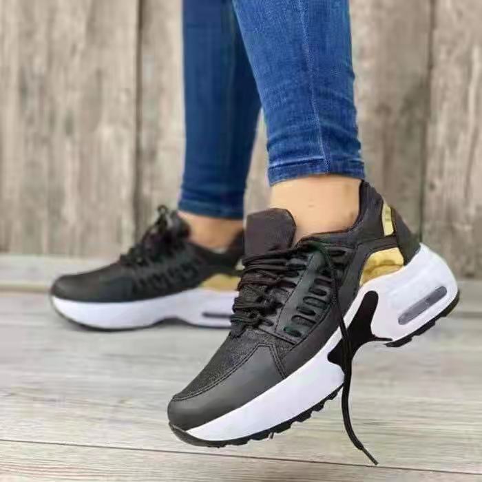 Lightweight Lace-Up Running Sneakers