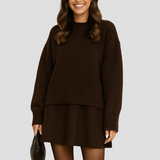 Cozy Sweater and Mini Skirt Set