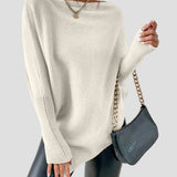 Loose Fit Pullover with Asymmetrical Hem