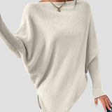 Loose Fit Pullover with Asymmetrical Hem