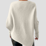 Loose Fit Pullover with Asymmetrical Hem