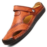 Leather Cut Out Fisherman Sandals
