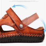 Leather Cut Out Fisherman Sandals