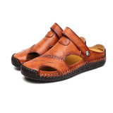 Leather Cut Out Fisherman Sandals