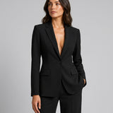 Women's Tailored Blazer and Wide-Leg Trouser Set