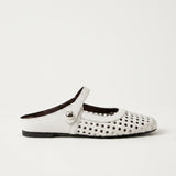 Women's Woven Instep Strap Flat Mules