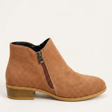 Women's Side Zip Cushioned Ankle Boots