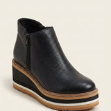 Women's Platform Ankle Boots with Cushioned Sole