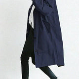 Women's Hooded Longline Raincoat Waterproof Breathable