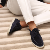 Suede Lace Up Casual Loafers