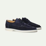Suede Lace Up Casual Loafers