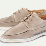 Suede Lace Up Casual Loafers