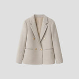 Women’s Gray Plaid Blazer