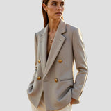 Women’s Gray Plaid Blazer