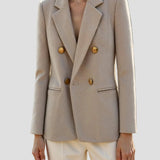 Women’s Gray Plaid Blazer