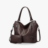 Women's Large Vegan Leather Crossbody Bag