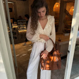 Women's Large Vegan Leather Crossbody Bag