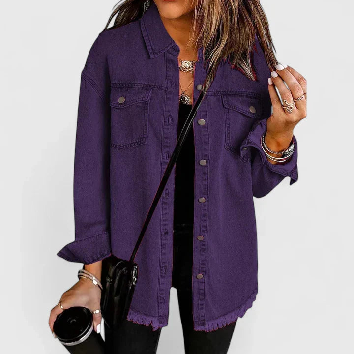 Oversized Button Front Shacket