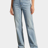 Wide Leg Light Denim Jeans