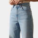 Wide Leg Light Denim Jeans
