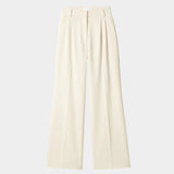 White Wide Leg Trousers