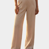 White Wide Leg Trousers