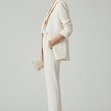 Women's Structured Blazer and Straight-Leg Trouser Set