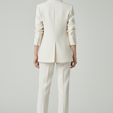 Women's Structured Blazer and Straight-Leg Trouser Set