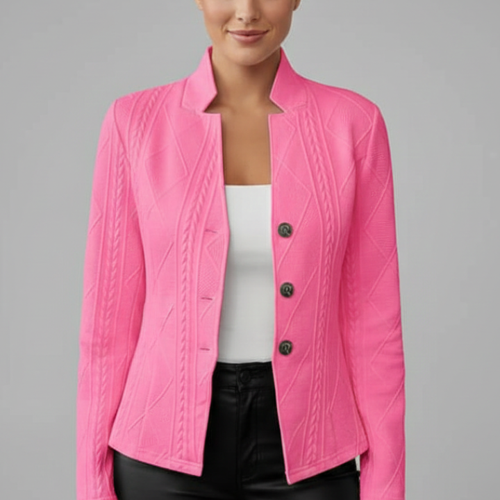 Women's Notch Lapel One-Button Tailored Blazer