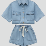 Women's Utility Shirt & Shorts Set