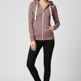 Contrast Zip Hooded Sweatshirt