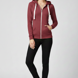 Contrast Zip Hooded Sweatshirt