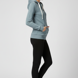 Contrast Zip Hooded Sweatshirt
