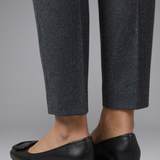 Women's Cushioned Faux Leather Ballerina Flats