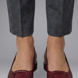 Women's Cushioned Faux Leather Ballerina Flats