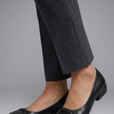Women's Cushioned Faux Leather Ballerina Flats