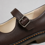 Women's Leather-Look Mary Jane Comfort Flats