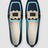 Women's Buckle Loafers with Cushioned Footbed
