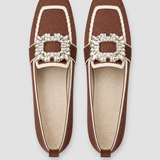 Women's Buckle Loafers with Cushioned Footbed